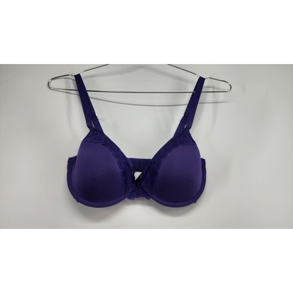 NATORI Women's 32C Purple Lace Refined Contour Underwire Bra
